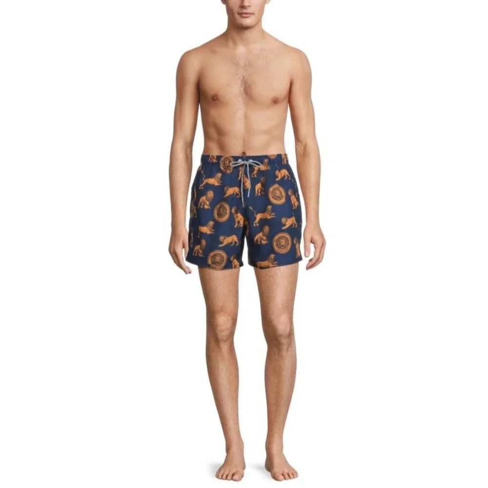 Boardies Gold Lion Swim Trunks Men's Small 5.5